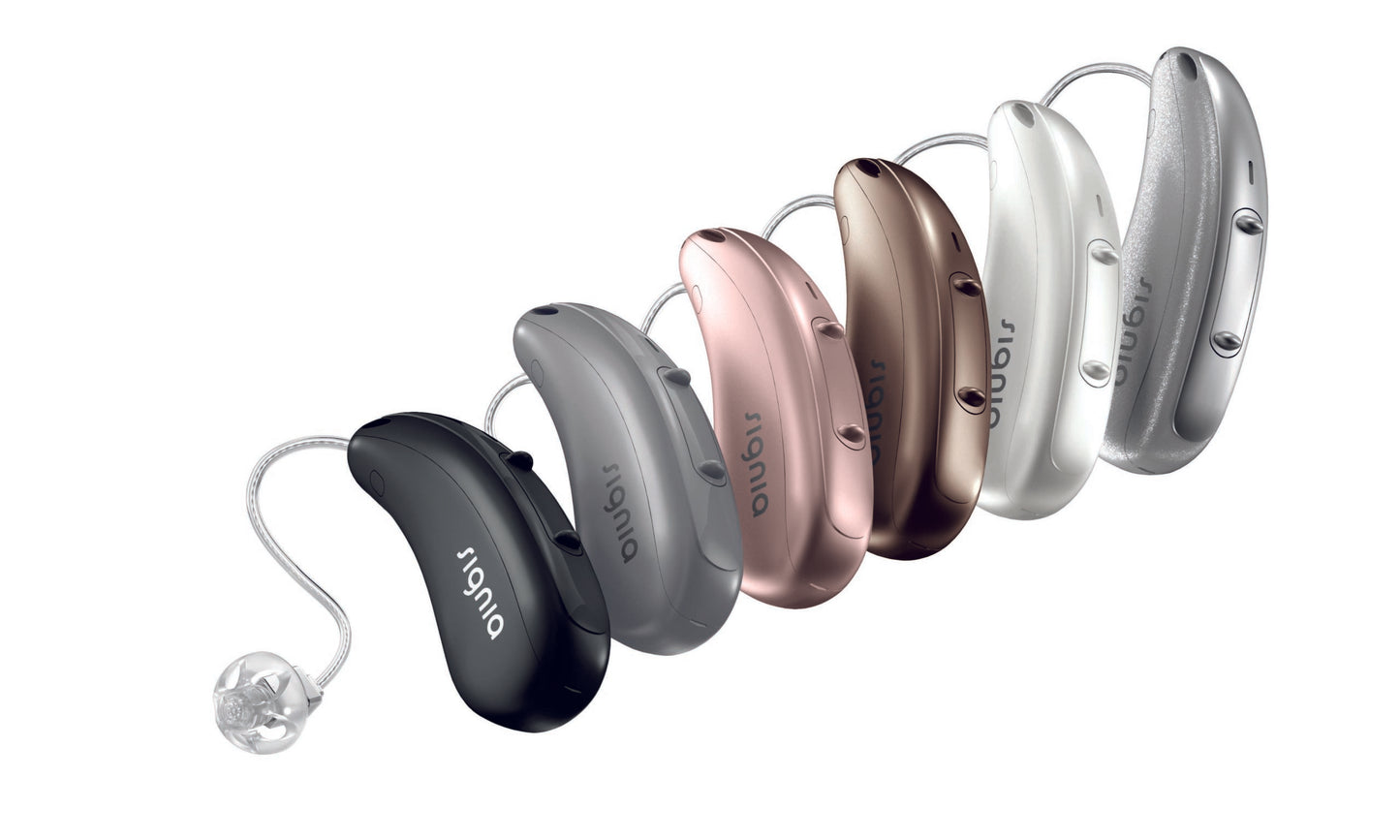 Abbildung von Signia Pure Chargeand Go 7X Hörgerät alle Farben