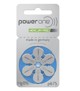 Abbildung von Hörgeräte Batterie Power One p 10 p675